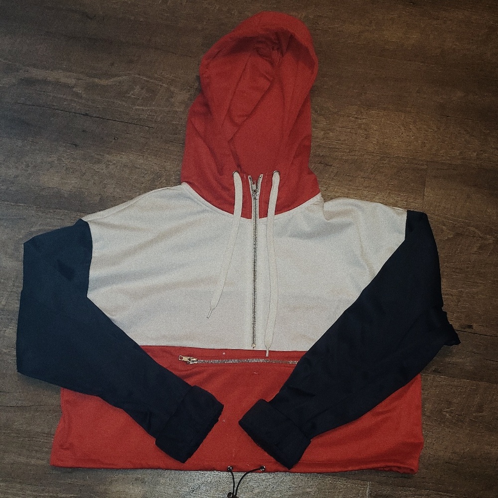 Forever 21 Color Block Hoodie